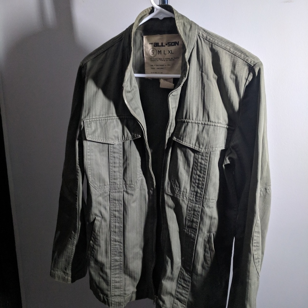 Men's Lightweight Olive Green Jacket